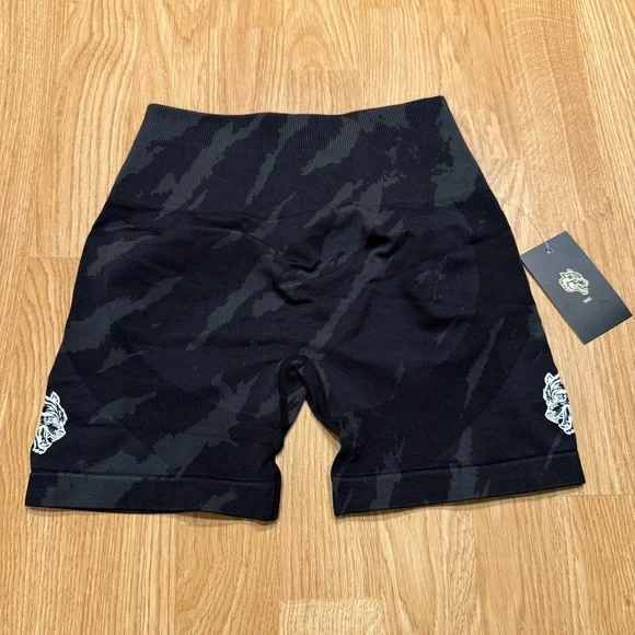 Darc Sport Wolves Forever Seamless Everson Training Shorts Black Camo S NWT - Picture 1 of 5